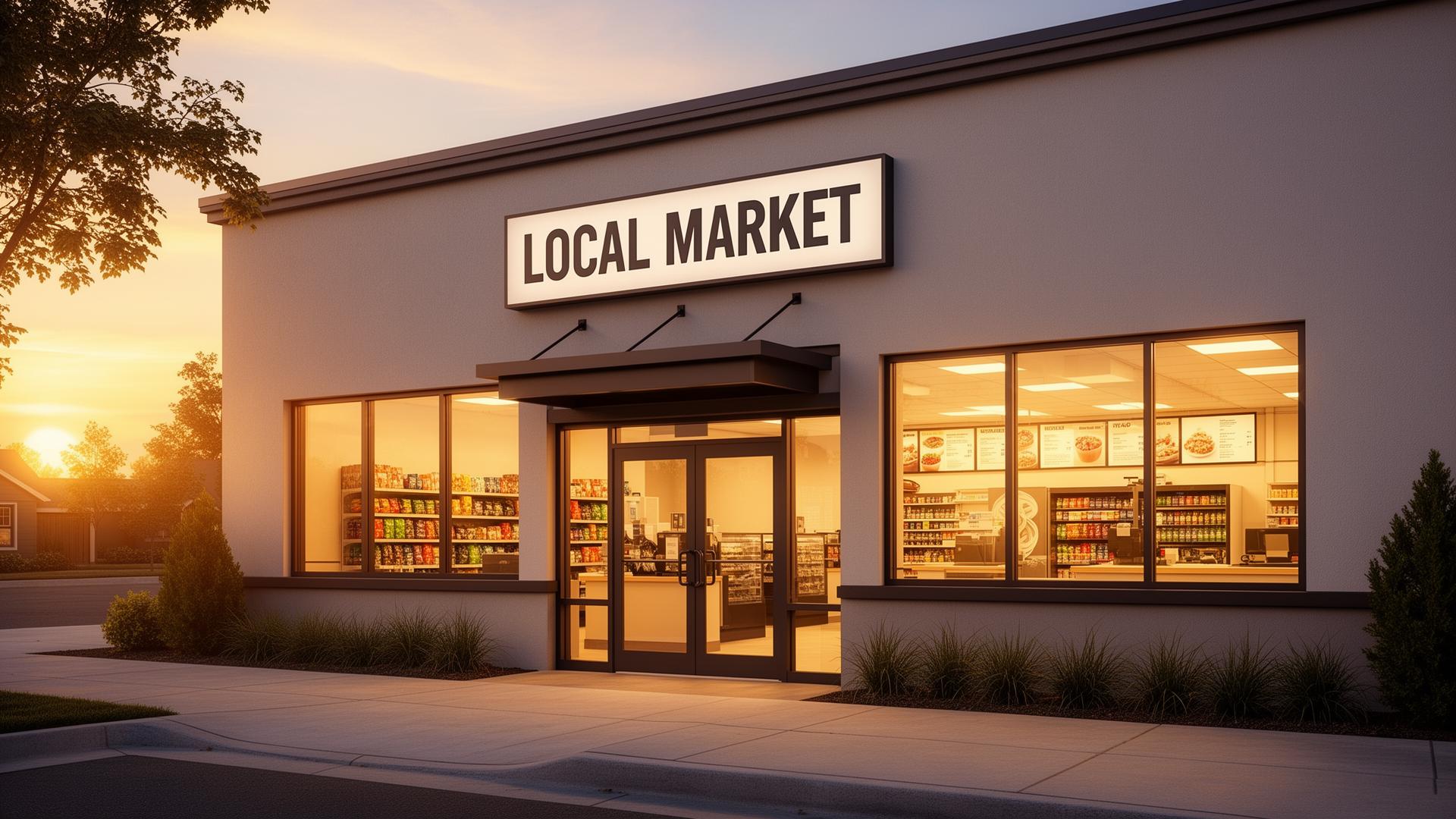 Your Local Market storefront in Your City, ST